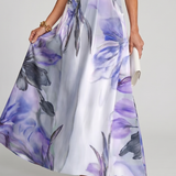 Hester | Mekana Halter Maxi Haljina sa Tokovima