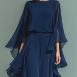 Celeste -Elegantni chiffon set