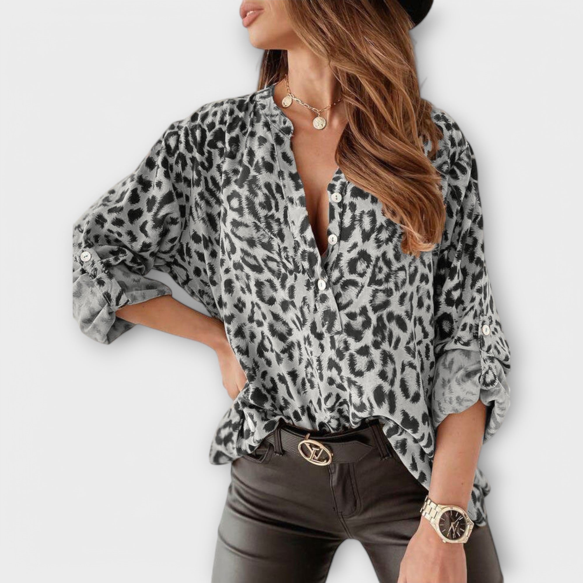 Moderna Bluza sa Leopardskim Printom