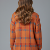Nina - Cardigan Doux à Carreaux