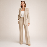 Brigitte | Elegantni dvodijelni set sa zvonastim pantalonama