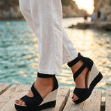 Monica - Espadrile sa platformom za leto sa zatvaranjem za žene