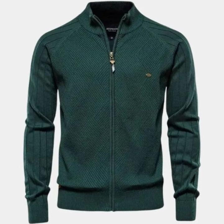 Jacquard™ | Cardigan pleten sa rajsferšlusom