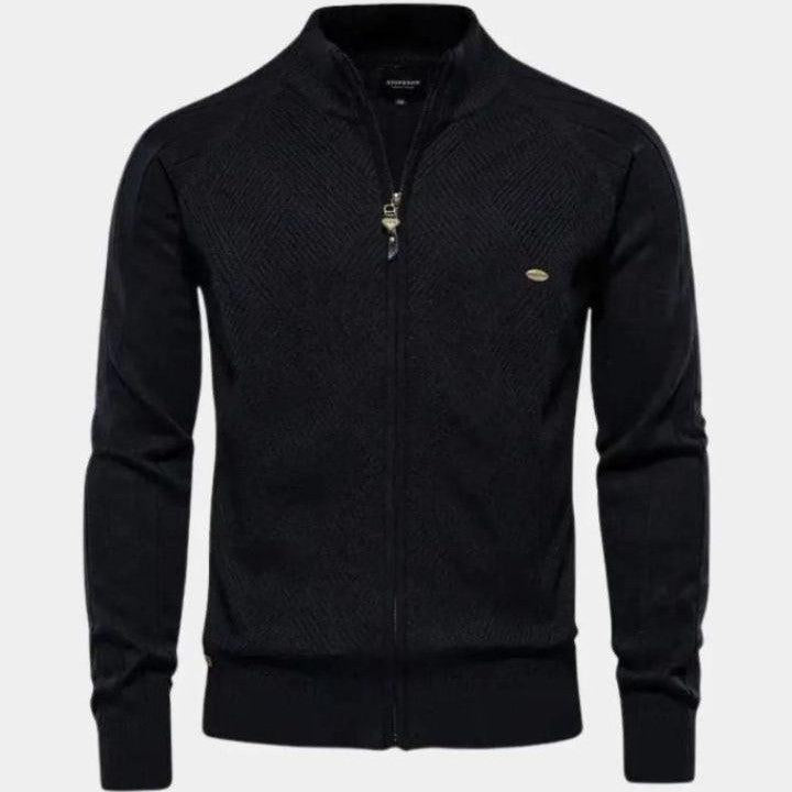 Jacquard™ | Cardigan pleten sa rajsferšlusom