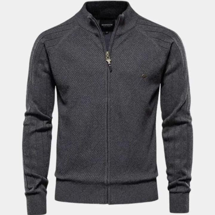 Jacquard™ | Cardigan pleten sa rajsferšlusom