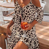 Haljina sa leopard printom