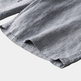 Mikkel™ | Sive Lino Šortse
