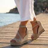 Monica - Espadrile sa platformom za leto sa zatvaranjem za žene