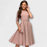Elegantan Haljina od Platna