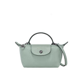 Mini Torba od Kože Longchamp - Svetlo Plava