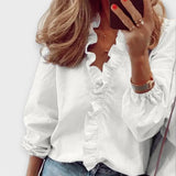 Amie – Elegantna Bluza sa Čipkom