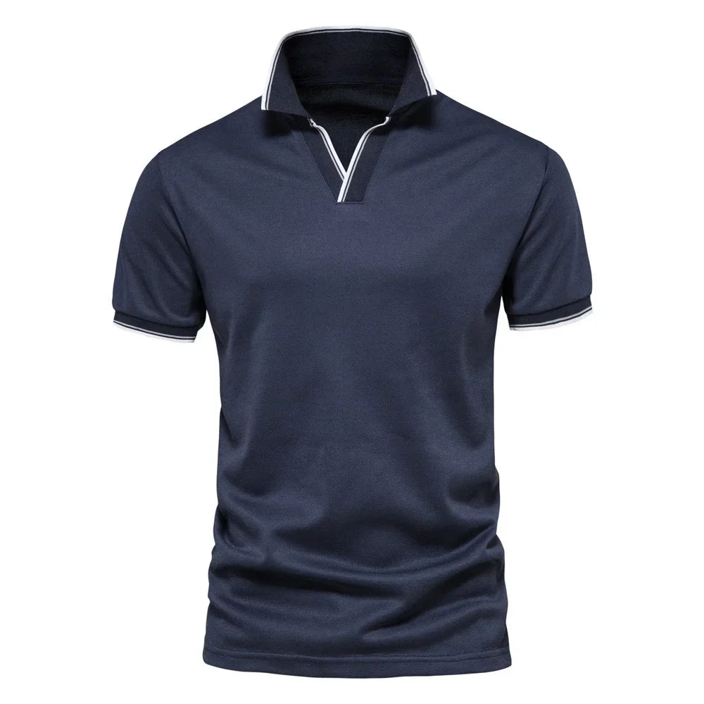 BENJAMIN™ | MUŠKA POLO MAJICA SA V-IZREZOM