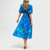 Clara - Elegantni Midi Cvjetni Haljina