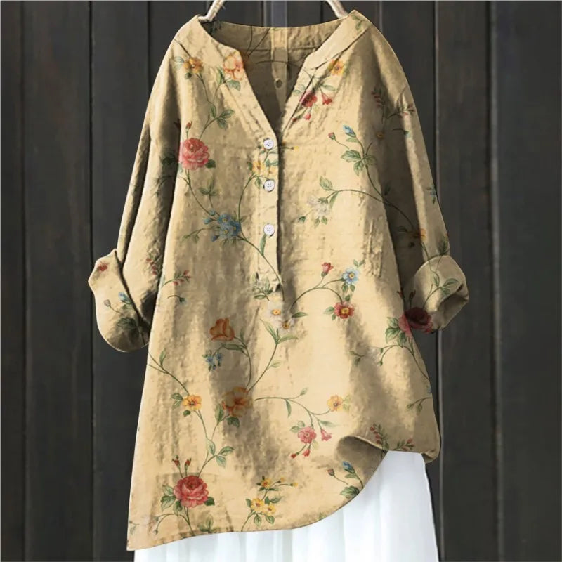 NATALIE - Bluza s cvjetnim printom i nježnim ženstvenim šarmom
