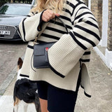 Éliane™ – Prugasti Pulover Elegant i Opusten