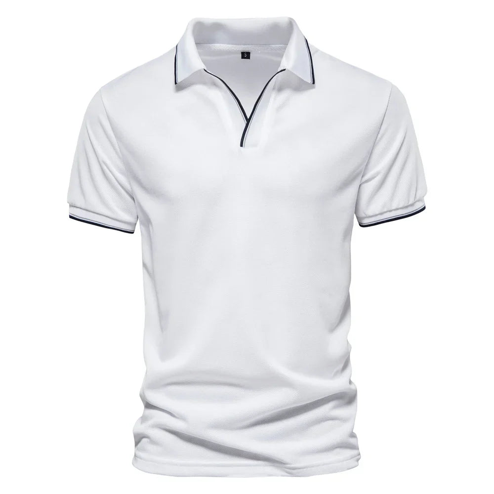 BENJAMIN™ | MUŠKA POLO MAJICA SA V-IZREZOM