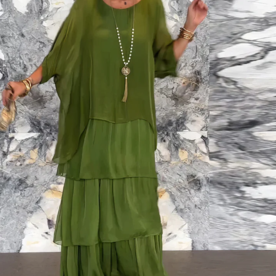 Lucille - Elegantna lepršava maxi haljina