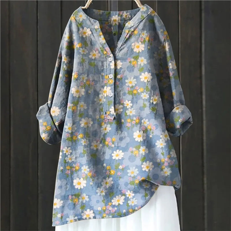 NATALIE - Bluza s cvjetnim printom i nježnim ženstvenim šarmom