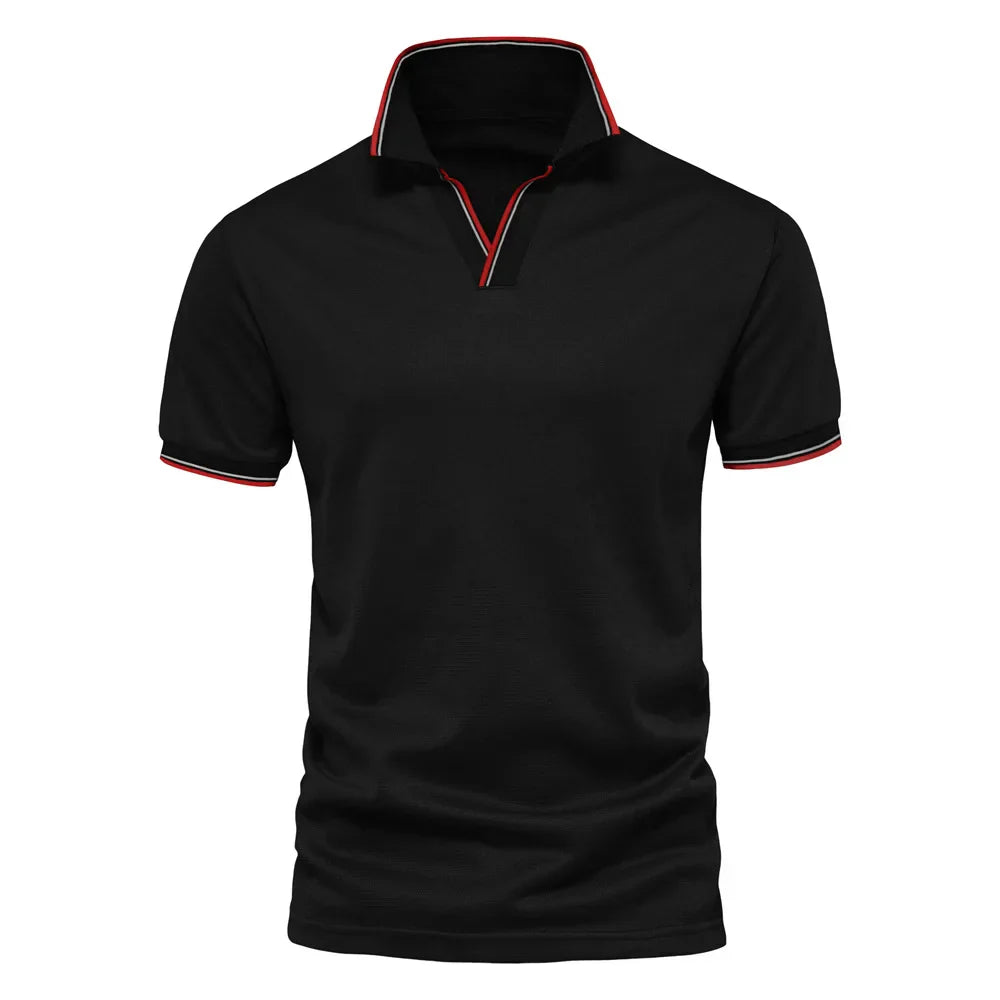 BENJAMIN™ | MUŠKA POLO MAJICA SA V-IZREZOM