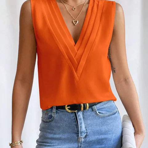 Anna - Elegantna bluza bez rukava