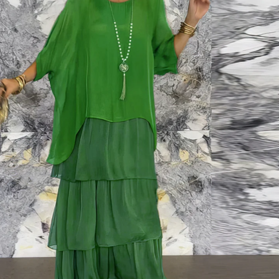 Lucille - Elegantna lepršava maxi haljina