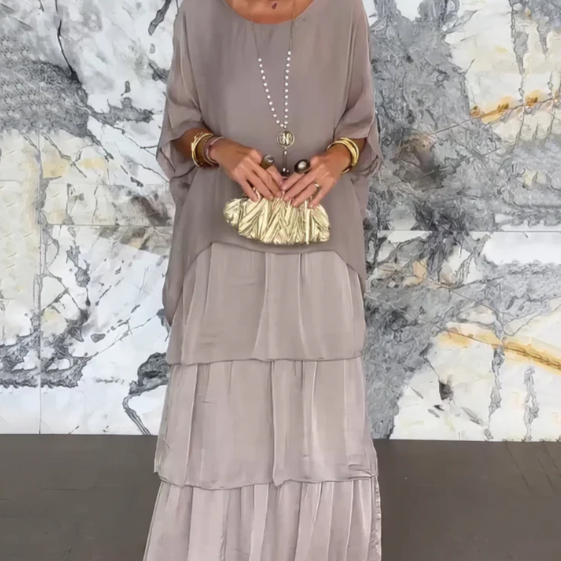 Lucille - Elegantna lepršava maxi haljina