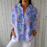 Isabella - Plava vrtna bluza