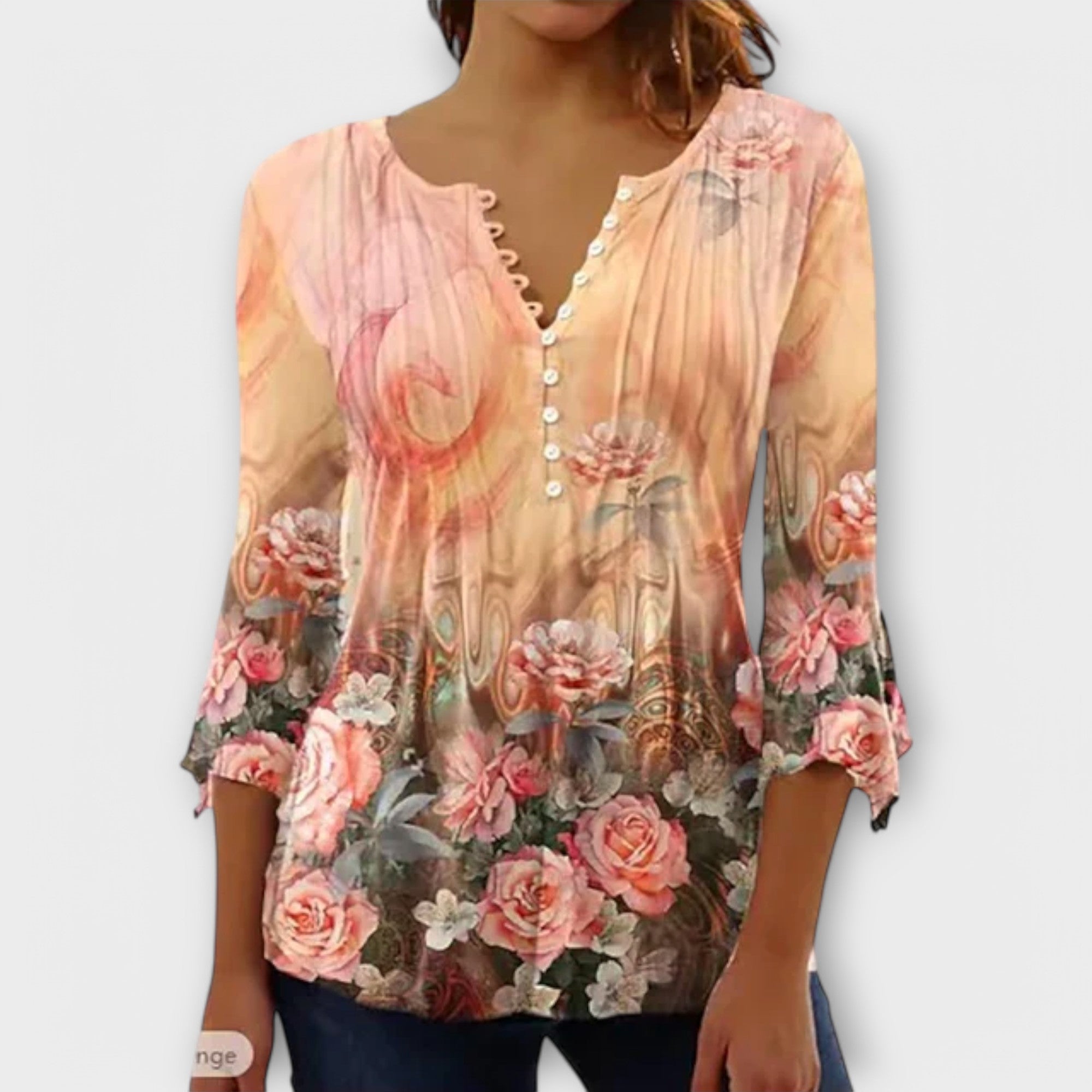Juliane – Bluza sa V izrezom i Trećim rukavima