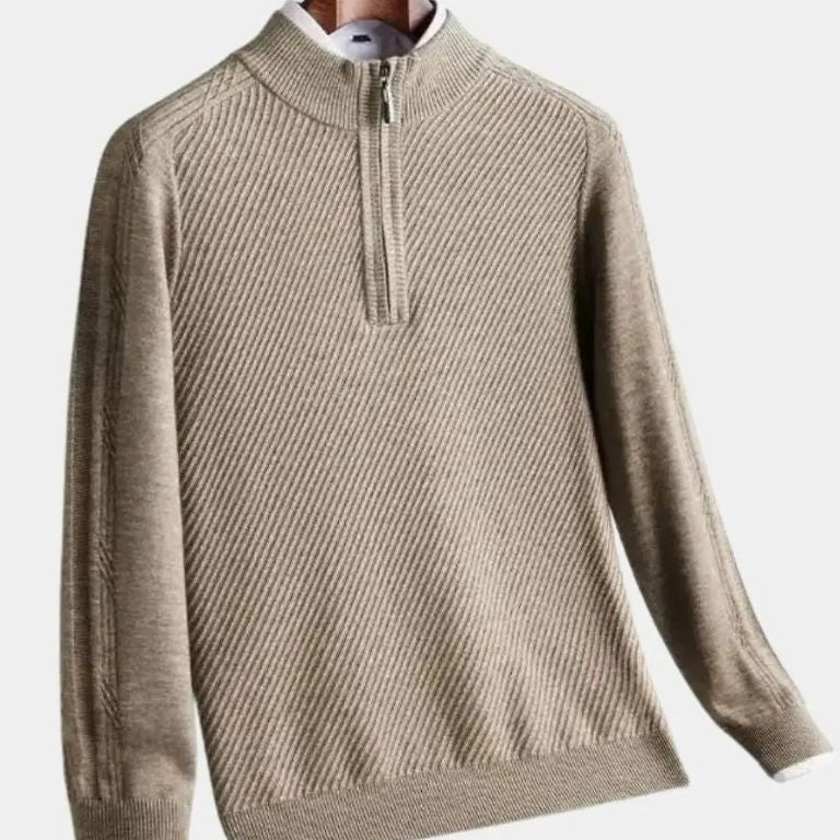 Vilhelm™ | Osnovni Pulover sa Polu-Zipom