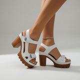 Célimène — Sandale s debelom petom, platformom i urbanim stilom