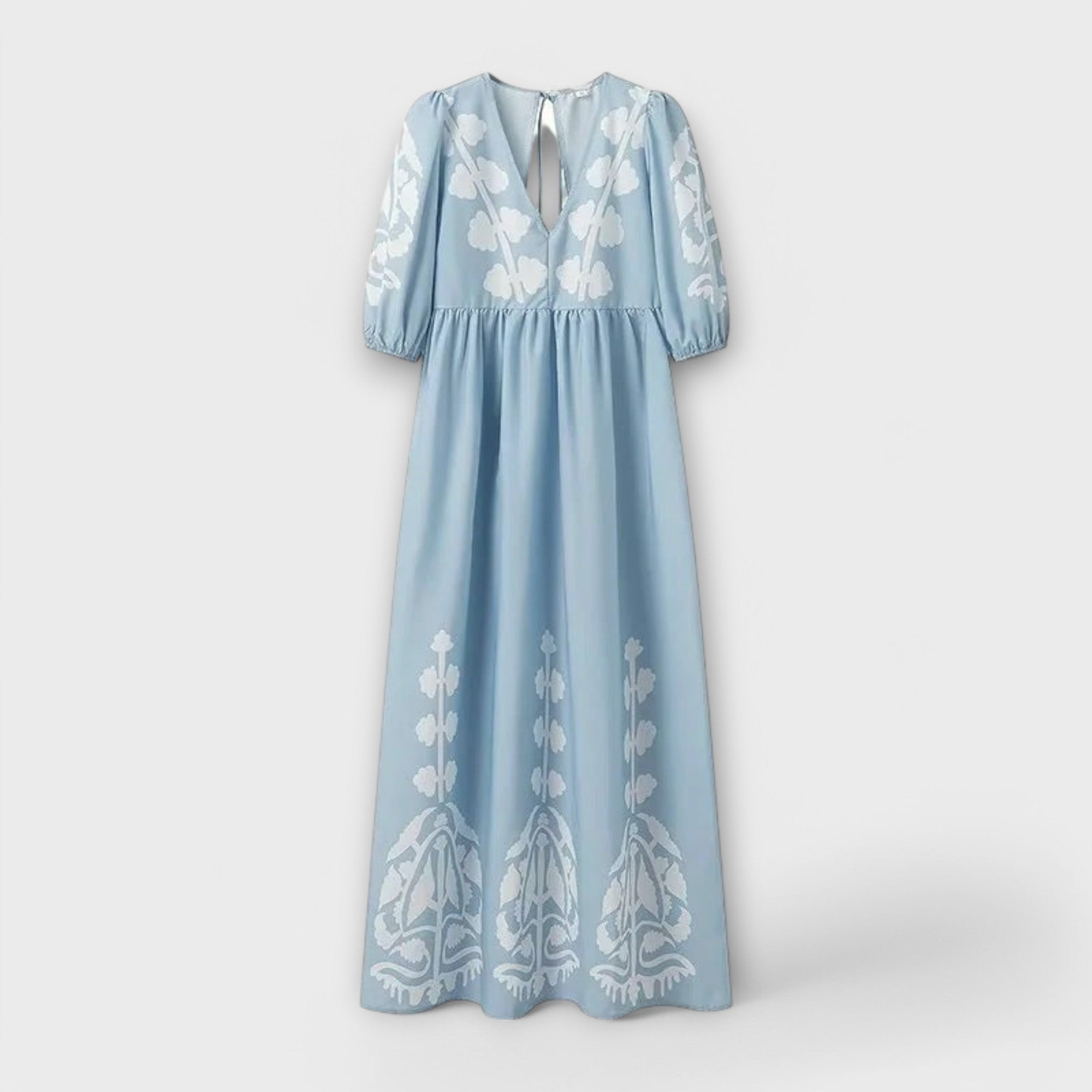 Rena - Štampana Haljina za Beznapornom Elegancijom