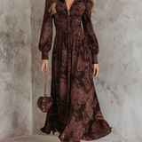 Amelia™ Paisley Zip Maxi Haljina
