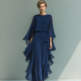 Celeste -Elegantni chiffon set