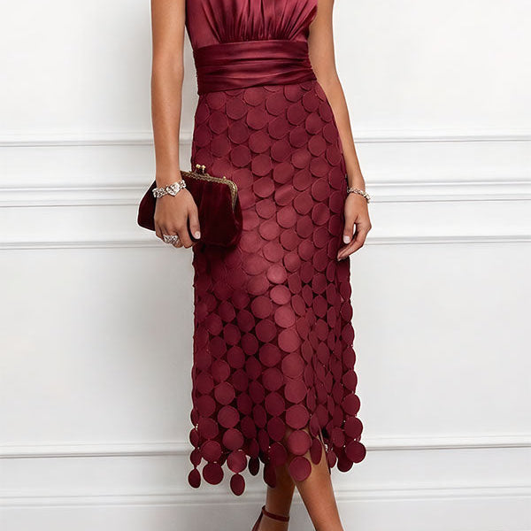 Lau - Elegantna midi haljina Céline za ceremonije za žene