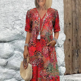 Anthea - Elegantna cvjetna midi haljina