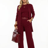 Conjunto Elena – Dugi Kardigan, Top i Pantalone