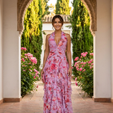 Duga Elegantna Haljina sa Halter Izrezom - Maison Claire et Sylvie