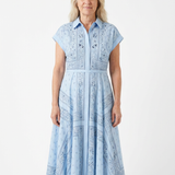 Eleanor™ - A-Linija Paisley Midi Haljina