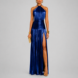 Aurora - Elegantna Dugačka Plisirana Haljina