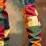 Evan - Muške cargo pantalone s patchwork detaljima