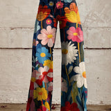 Léna - Široke Cvjetne Pantalone