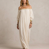 Isabel - Maxi Haljina Boho Plisirana Biserna
