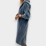 Giada | Casual Haljina sa Kapuljačom od Fleece Materijala