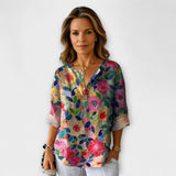 Arlene – Bluza sa Cvjetnim Dizajnom