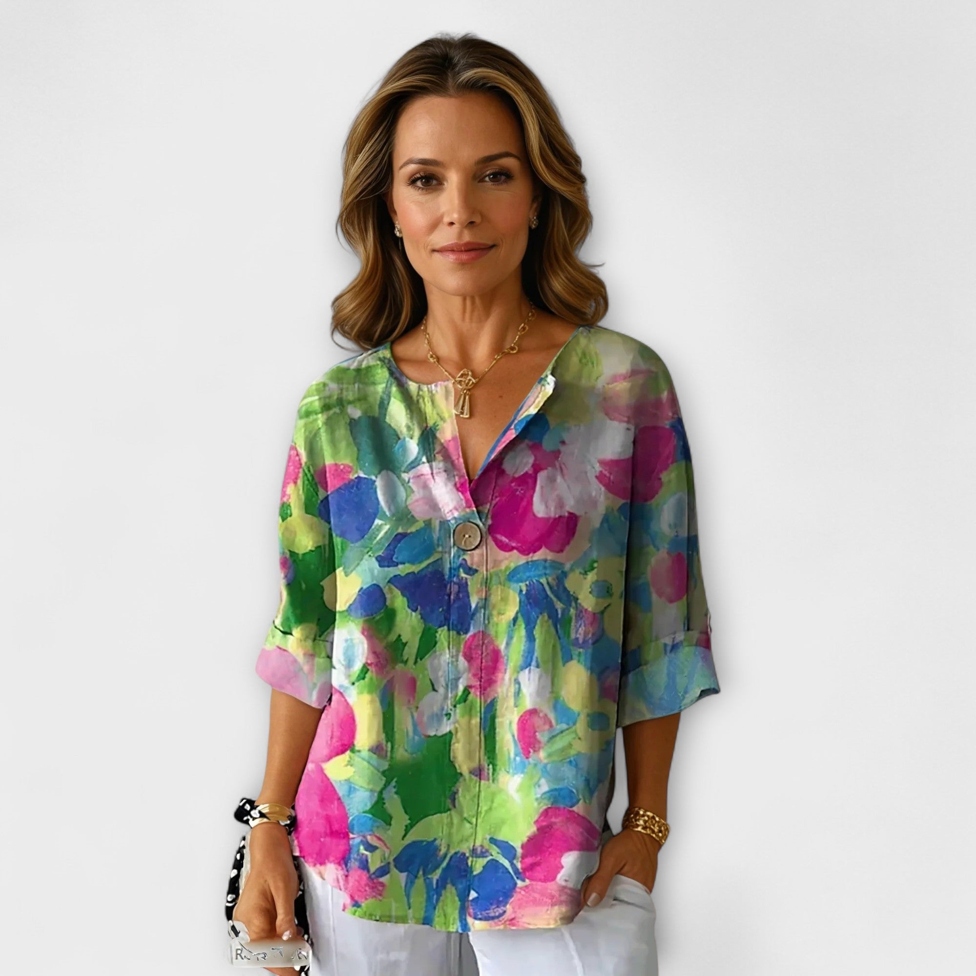 Arlene – Bluza sa Cvjetnim Dizajnom