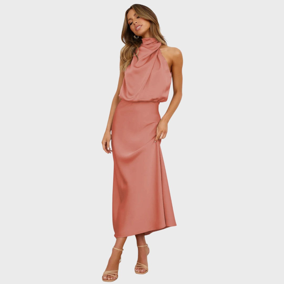 Benthe | Midi Haljina sa Off-the-Shoulder Dizajnom