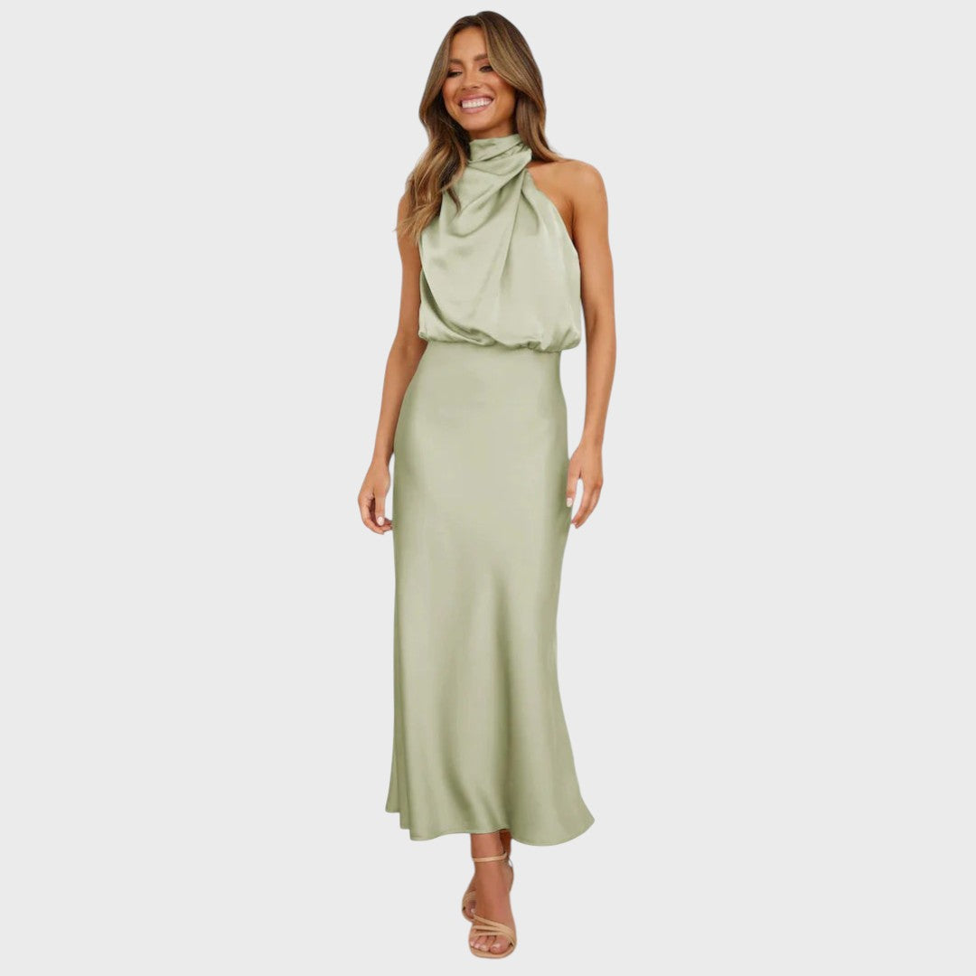 Benthe | Midi Haljina sa Off-the-Shoulder Dizajnom