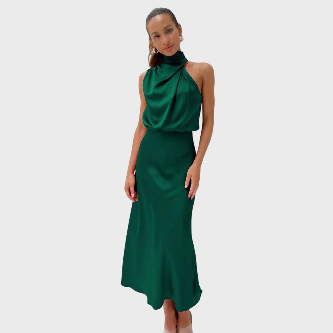 Benthe | Midi Haljina sa Off-the-Shoulder Dizajnom