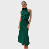 Benthe | Midi Haljina sa Off-the-Shoulder Dizajnom
