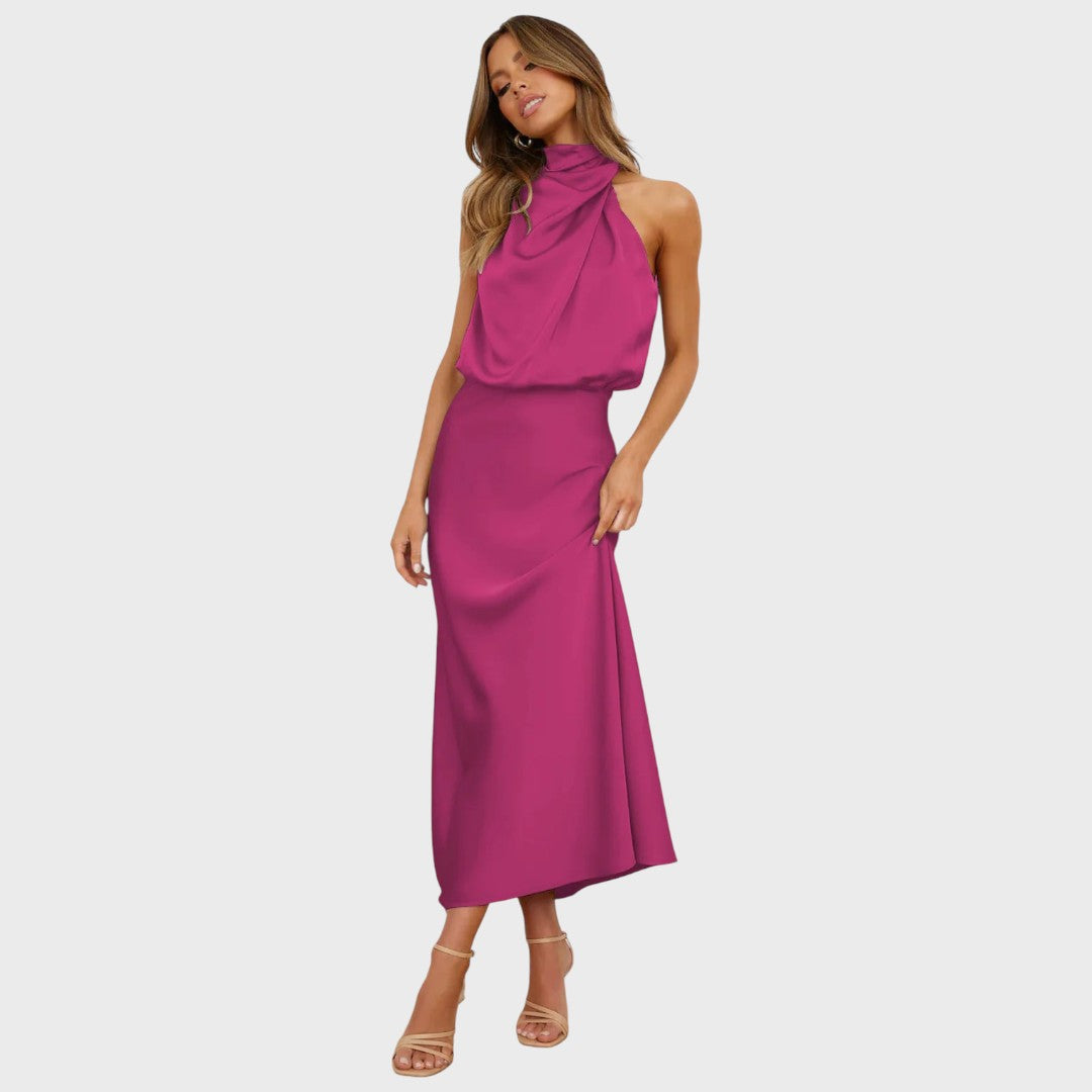 Benthe | Midi Haljina sa Off-the-Shoulder Dizajnom